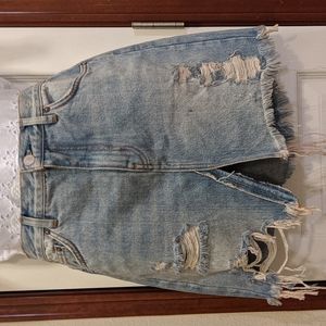 We The Free denim mini skirt Sz 28
